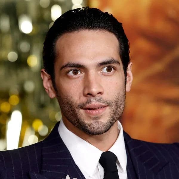 Classic Slicked Back hairstyle for oval face shape - men's short straight hair