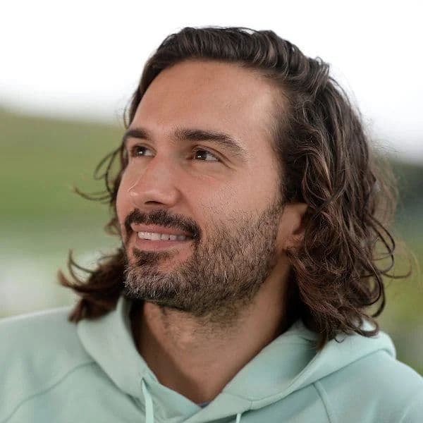 Long Wavy Flow hairstyle for oval face shape - men's medium-long wavy hair