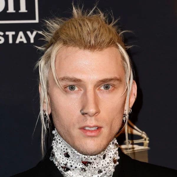 Spiky Textured Top with Face-Framing Tendrils hairstyle for oval face shape - men's medium straight hair