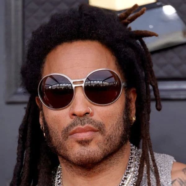 Textured Medium-Length Dreadlocks hairstyle for oval face shape - men's medium-long coily hair